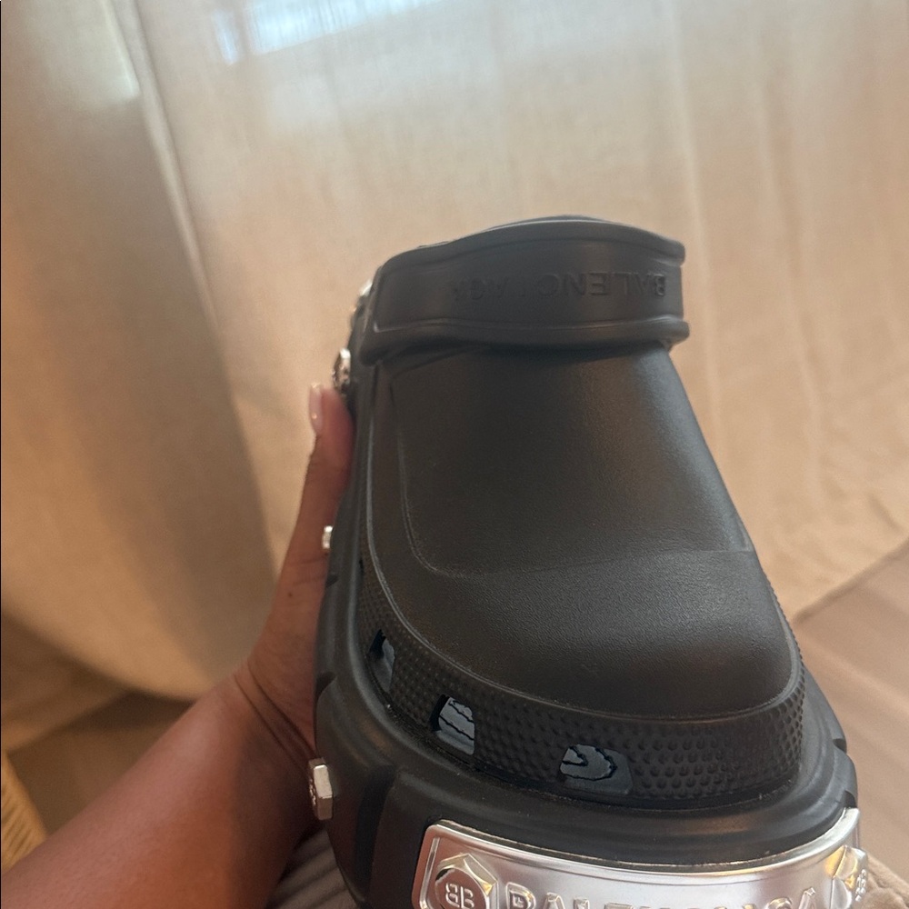 Balenciaga Rubber Slingback Sandals - Picture 5 of 8